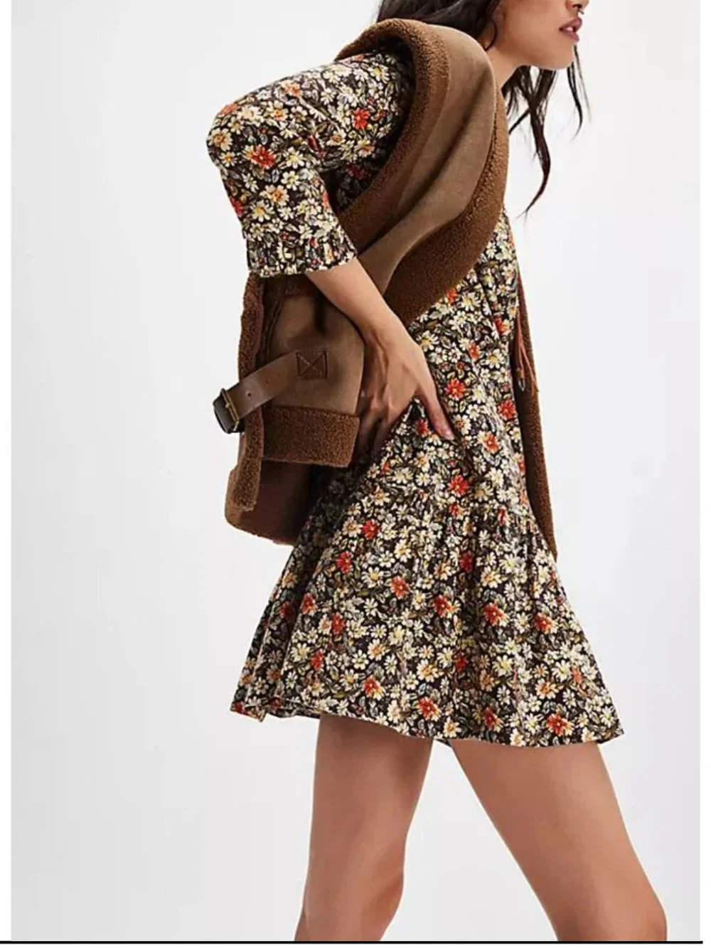 NWT Free People The Avenue Floral Mini Dress